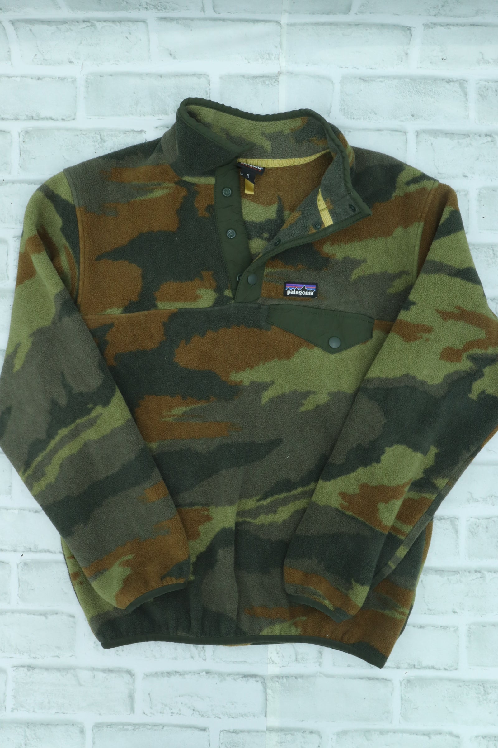 Patagonia Fleece Camo Pullover Medium 10