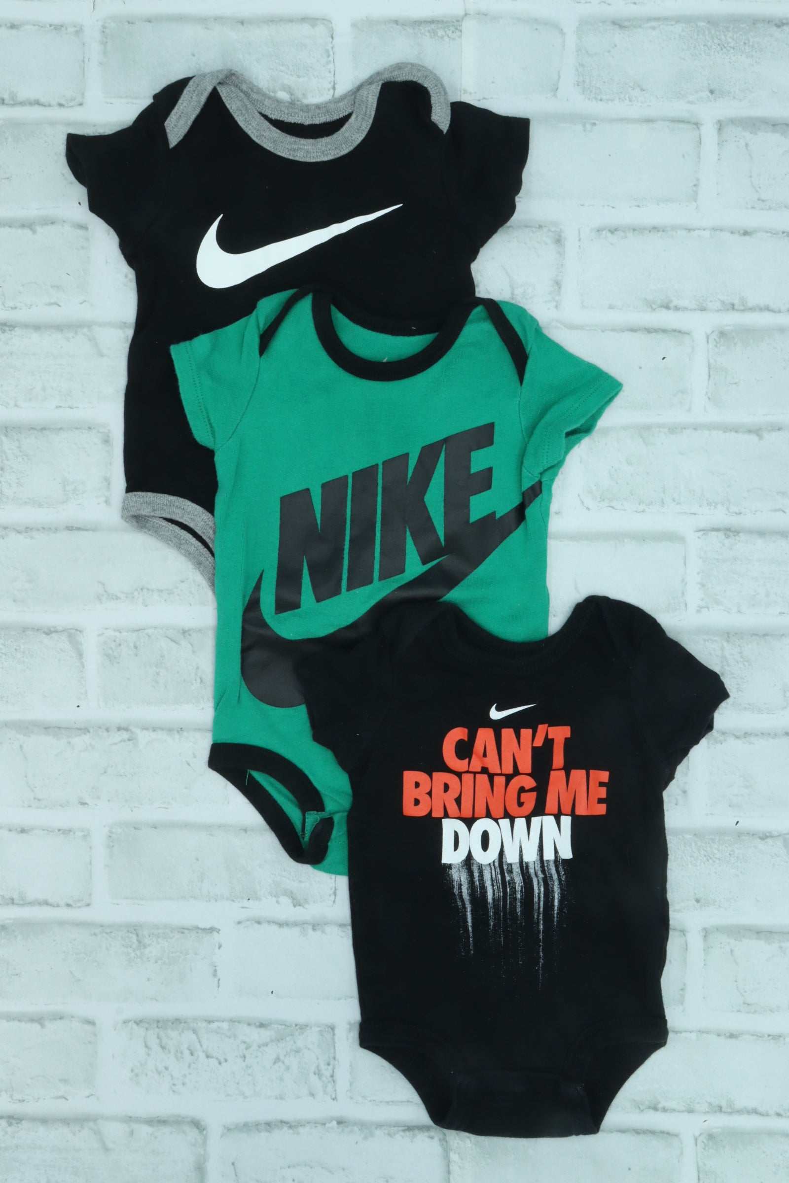 Baby Clothes Nike 0-6 Months Nike, Set Of Diaper Shirts, 0-6