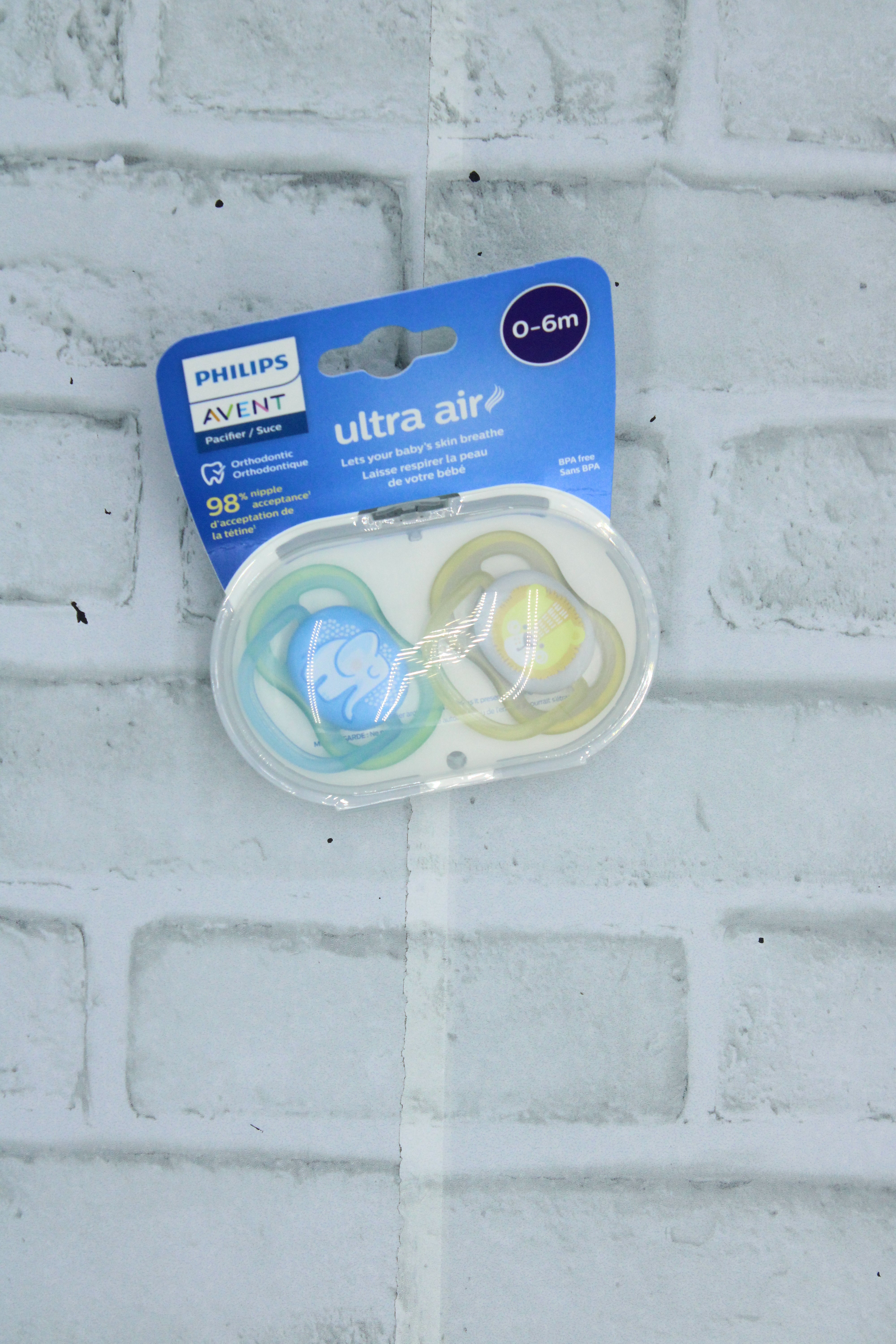 Apple Pacifier Phillips Avent, Ultra Air Pacifiers, New In Box, 0-6 Months – Mini ...